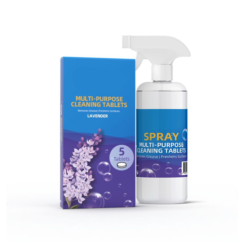 Cleaning Tablet with Spray Bottle
